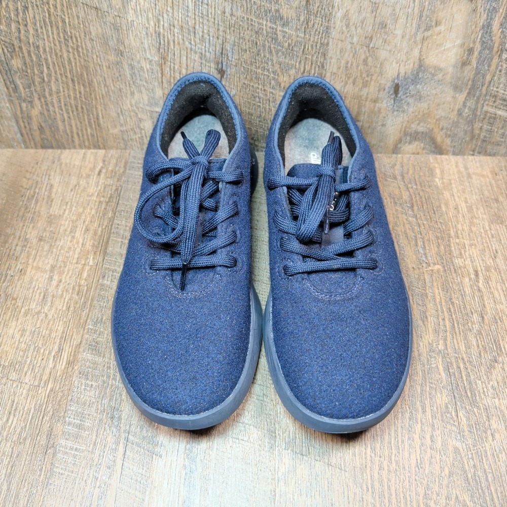Allbirds Wool Runner 2 WR2 Sneakers All Navy Blue Women's Size 8 Casual Comfort - Picture 4 of 13